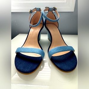 Coach denim sandal